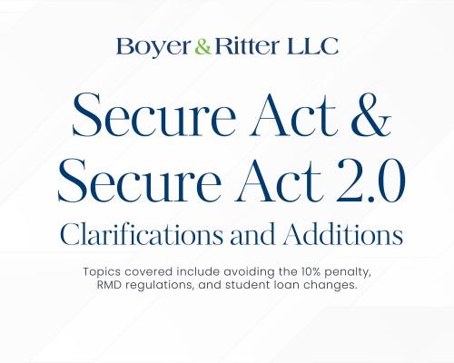 Webinar: Secure Act & Secure Act 2.0 Clarifications and Additions